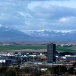 Una vista invernal de la Garena