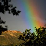 El Ecce Homo iluminado por un fabuloso arco iris de junio El Ecce Homo iluminado por un fabuloso arco iris de junio