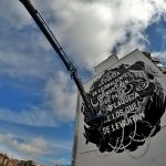 Nuevo mural con motivos cervantinos en Vía Complutense