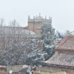 La primera nevada del año 2021 en Alcalá de Henares