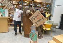 El zombi Cecilio presenta la resucitada Marcha por una Cultura sin Sepultura